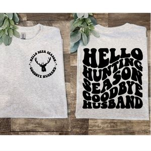 Funny wife shirt hunting season humor popular cute retro
